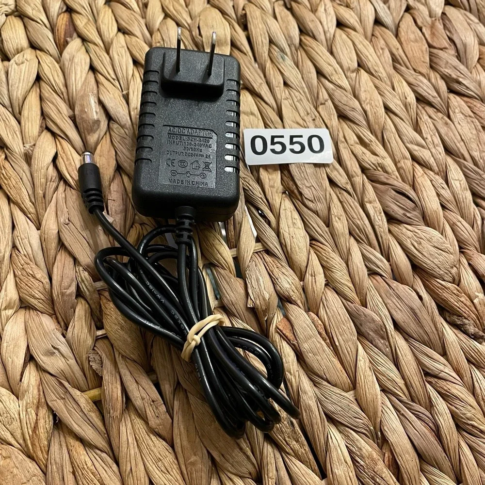 ✅SZH-2420 AC DC Adapter Power Supply 24V 2A Center Positive Charger #️⃣0550